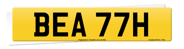 Registration number BEA 77H